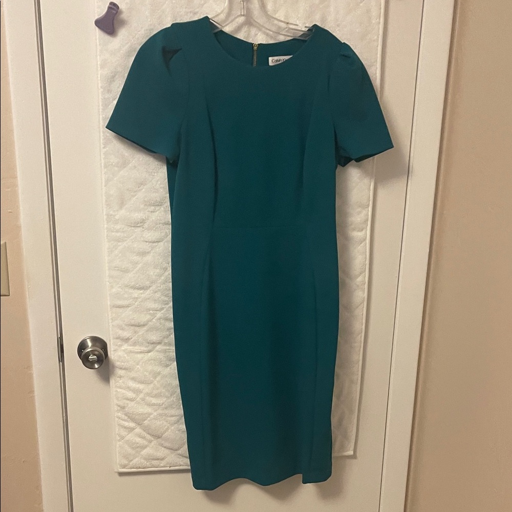 Calvin Klein Teal Midi Dress